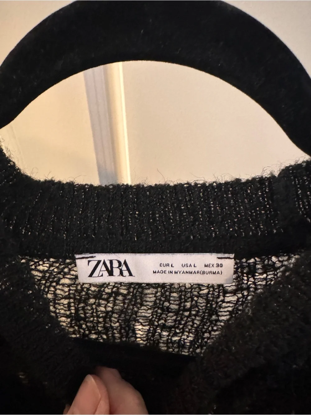 Zara Black Women's Knit Sweater - Picture 4 of 4